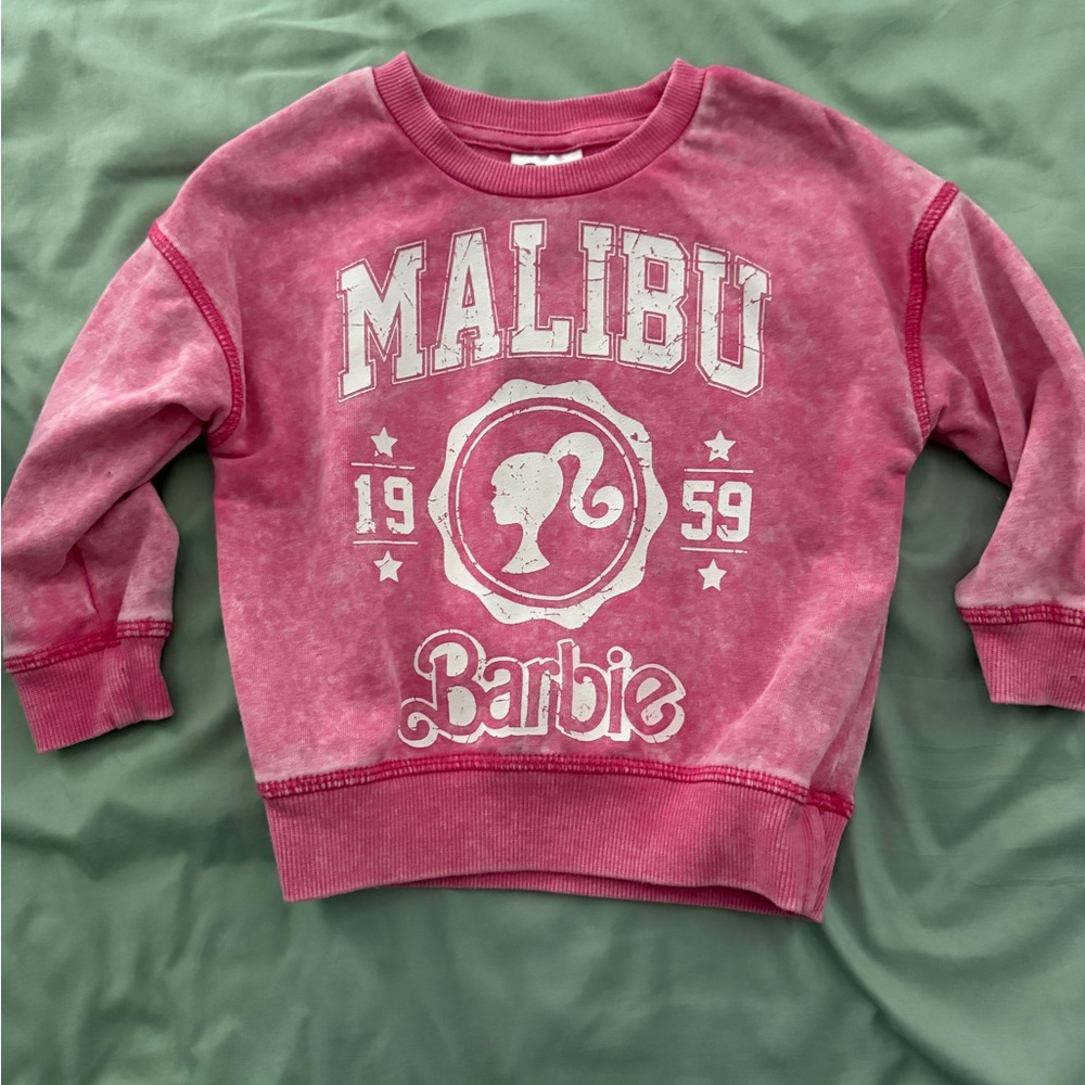 Barbie Vintage Malibu Pink Graphic Sweatshirt
